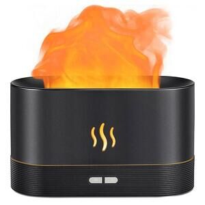 Multitasky Fireplace Flame-Effect Humidifier Lamp